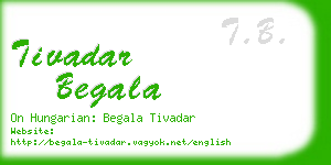 tivadar begala business card